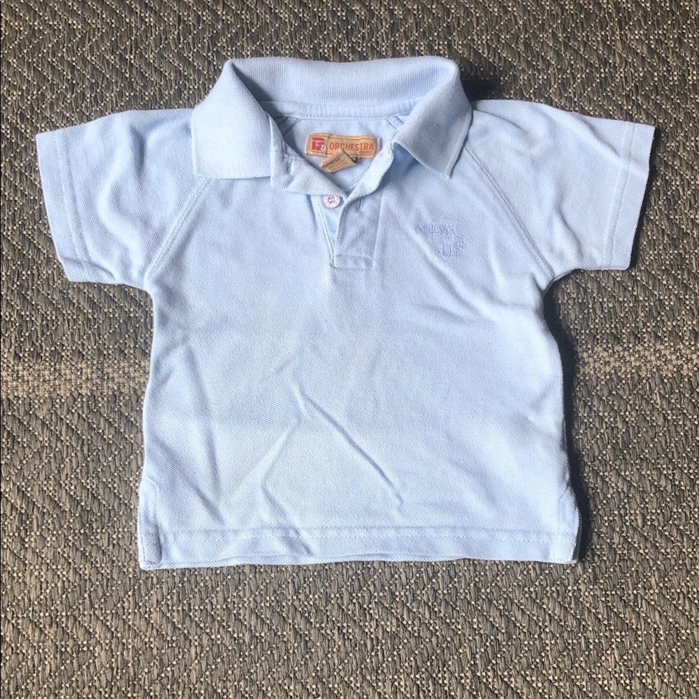 Classic Light Blue Polo Shirt for Kids - Short Sleeve